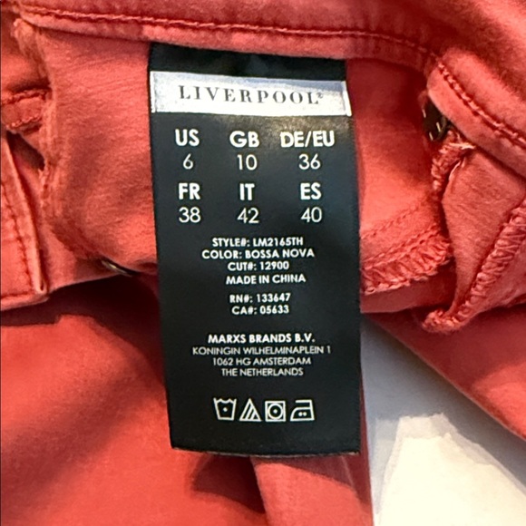 Liverpool The Ankle Legging in Bossa Nova Size 6/28 - Picture 9 of 12